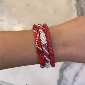 Lily and Laura Red Bracelet Set